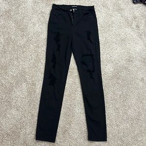 Ripped Black Skinny Pants